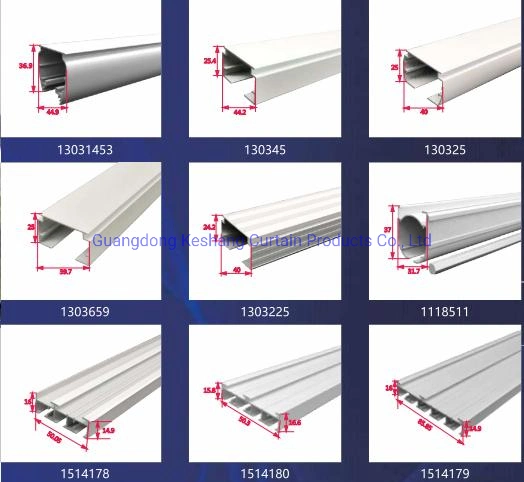 Customized Aluminium Curtain Profile for Roller Blinds Curtain Track Bottom