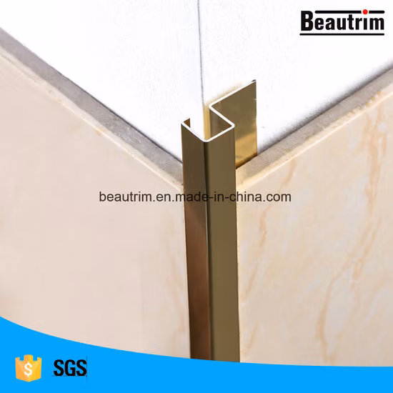 Profili in alluminio angolari con rivestimento in piastrelle di ceramica per bagno