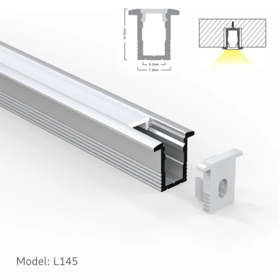 Profilo canale in alluminio personalizzato per LED, profilo in alluminio LED
