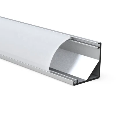 Armadio con copertura opale in PMMA per armadio, canale in alluminio con luce angolare da 1/2 m, profilo LED