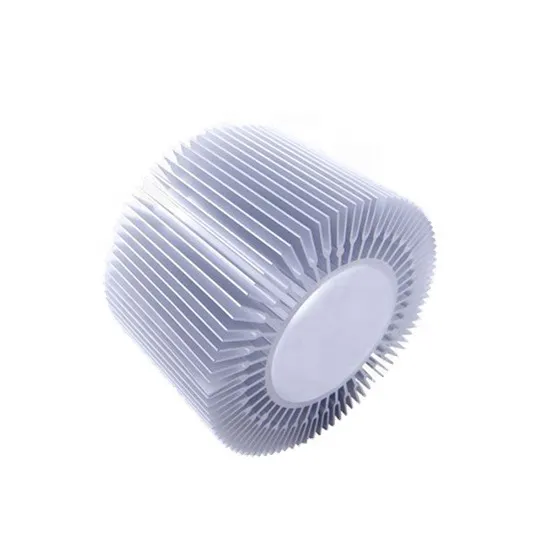 Anodizzazione nera rotonda personalizzata ad alta potenza diametro 280 mm girasole profilo dissipatore di calore estrusione radiatore precisione OEM profili estrusi in alluminio